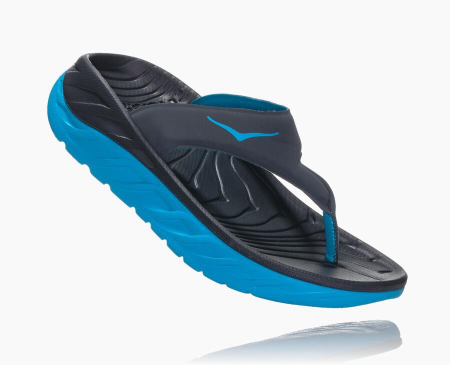 Hoka One One Sandale Damske Námornícka Modrá - ORA Recovery Flip - 65902-YRGA